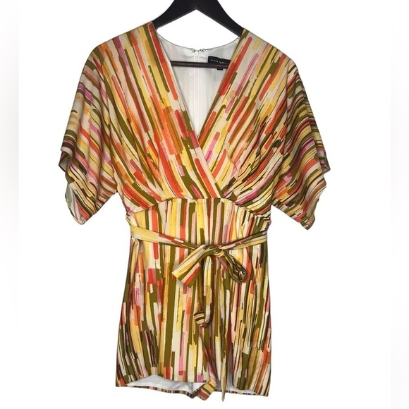 Slate & Willow Striped Elliott Romper - Picture 2 of 7